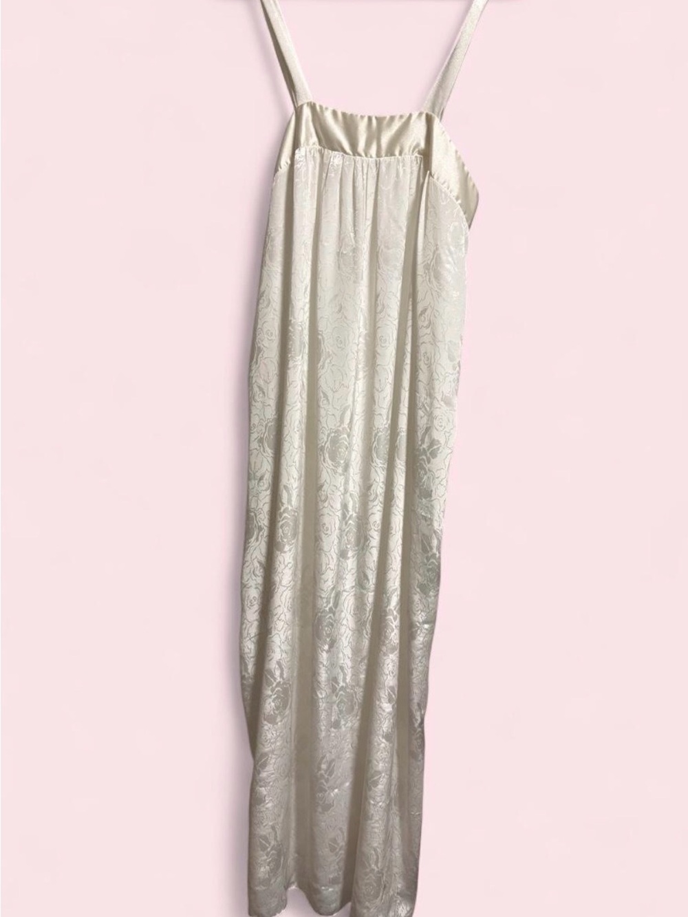Vintage Ivory Floral Slip Dress
